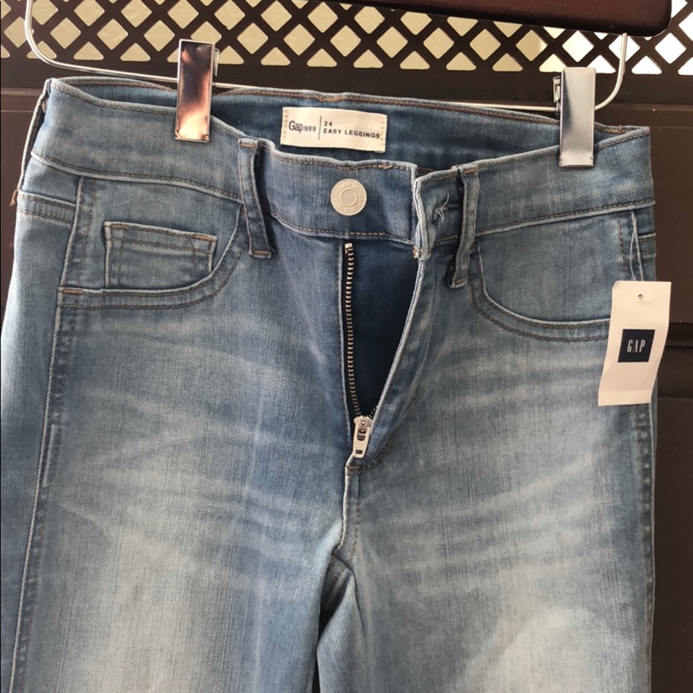 GAP skinny jeans/easy leggings